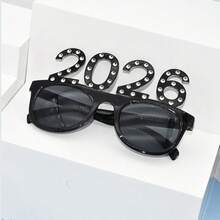 1pc 2026 Digit Decorative Glasses, Party Prop Glasses For New Year, Christmas, Celebrations