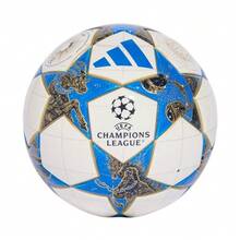 Adidas UCL Mini 25/26 League Stage Football White, Blue, And Gold JP1544