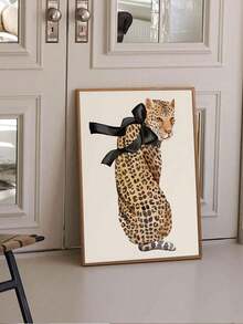 1Pc Preppy Cheetah Leopard Prints Posters Cheetah Room Decor Y2K Wall Art,Teen Girls Room College Dorm Apartment Decorations For Living Room Bedroom Bathroom Office And Other Home Decoration, Unframed - Multicolor - View 19