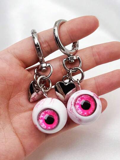 Llavero de ojo malvado gótico - Ojo inyectado en sangre de resina, accesorio unisex para bolso, mochila/coche y accesorio, regalo espeluznante de Halloween