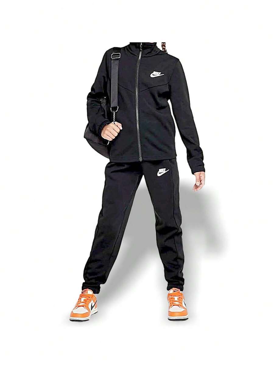 Nike 耐克女子运动服夹克 NSW 轻盈柔软舒适亲肤宽松易搭配训练日常旅行健身房通勤郊游黑色 S FD3067-010 - 黑色 - 查看 1