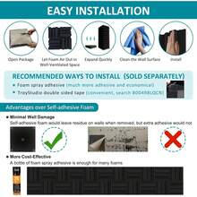 TroyStudio Thickened 12 X 12 X 3 Inch Acoustic Foam Panels In Diffusion Pattern, 12 Pcs High Density Sound Absorbing Foam Diffuser, Soundproof 3D Wall Padding Tiles For Recording Studio Home Office