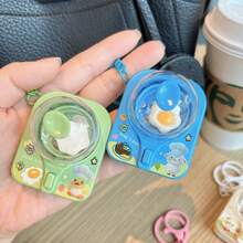 2025 New Mini Creative Cute DIY Surprise Egg Machine Keychain Frying Pan Stress Relief Toy Bag Pendant Gift, Birthday Gift - Christmas Gift - Gift - Perfect Gift - Gift - Multicolor - View 6