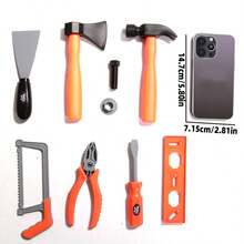 Kids Pretend Play Tool Box Toy, Simulation Educational Toy Tools For Role Play, Including Screws, Screwdrivers, Suitable For Children, Parent-Child Game Toy, Great For Birthday, Halloween/Christmas Gifts