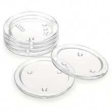 1/5/10 Pcs Round Candle Holders Set, Includes Transparent Candle Holders, Tea Light Trays, Glass Coasters, Candle Stands, Suitable For Tabletop, Windowsill, Floor, Bedside, Room Decor, Party, Wedding, Graduation, Birthday,Perfect For Wedding Table Centerpiece And Halloween Christmas Holiday Party Home Decoration.