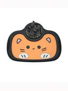 YITUMU Supporto per telefono auto con design carino a forma di gatto, rotazione a 360°, tappetino antiscivolo multifunzionale in silicone per cruscotto, accessorio universale per interni auto