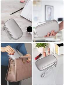 1 件数码配件收纳袋，通用旅行电子产品线缆整理袋，适用于手机、数据线、硬币、珠宝、分类存储、移动电源、鼠标、充电器、硬盘盒、保护套、耳机袋充电器盒移动电源手机充电器