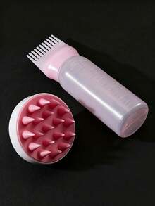 Perie de șampon pentru dispozitiv de masaj pentru cap, cu peri moi din silicon, sticlă de spălare uscată pentru șampon, sticlă pentru vopsire și permanentare în salon, sticlă stoarcabilă pentru permanentare, sticlă pentru coafare, produse de îngrijire a părului.