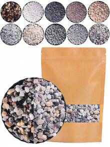 0.44/1.76lb Natural Decorative Rock - Mixed Color Pebble, Suitable For Aquarium, Garden, And Indoor/Outdoor Decorative Stone Crushed Stone, Suitable For Fish Tank Bottom Sand, Vase And Flower Pot Filling, Aquatic Plants, Micro Landscape, Mini Garden Natural Stone Mixture, Perfect For Halloween, Christmas, New Year, Wedding Anniversary,