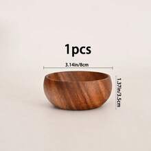 1/2/4/8pcs 3.14in/4.92in/5.51in/6.3in Handcarved Gourd Shaped Wooden Bowls - Rustic Wooden Salad/Snack Bowls, For Popcorn, Pasta, Candy, Cereal, Coconut Spread, Appetizers, Kitchen