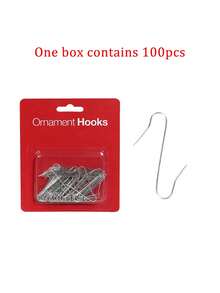One Box Contains 100pcs,S-Shaped Hooks, Christmas Tree Decoration Hooks, Christmas Hanging Accessories, Multi-Functional Hooks. Boxed Small Hooks. Christmas Tree Hanging Hooks, Home Decoration Hooks, Courtyard Decoration Hooks. Colored Lantern Hooks, Lamp Wire Decorative Fixing Hooks. Christmas Decoration Hooks - Essential Christmas Decoration Pendants - The Perfect Christmas Tree Decoration Hooks Christmas Decorations Room Decor Winter Christmas Decorations Home Christmas Gifts Christmas Decor