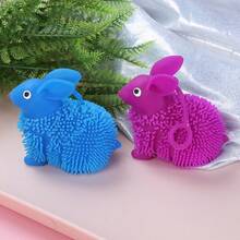 8 Stücke bunte Kaninchen Quetsch-Sensorikbälle, Simulation Langhaar Kaninchen Spielzeug Stressabbau, süße Kaninchen Spielzeug Partybevorzugungen, Stressabbau Spielzeug & Quetsch Fidget Sensorikbälle für Geschenktüten, Partybevorzugungen, Quetschspielzeug, Fidget Spielzeug, Geburtstagsgeschenke, Geschenktüten Füller, Piñata Füllung, Weihnachten, Halloween, Valentinstag, Ostern, Neujahr, Karneval Geschenk, zufällige Farbe