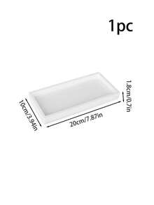 硅胶储物托盘 - 厨房水槽海绵储物托盘、创意免打孔梳妆台托盘、浴室托盘、珠宝托盘、珠宝收纳盒、储物收纳盒、厨房用品、整理和储存、浴室装饰、易于清洁 - 彩色 - 查看 19