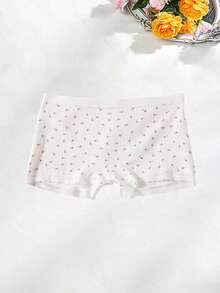 6-Piece Printed Cotton Women's Briefs, Comfortable, Seamless, Soft Women's Panties, Leggings, Safety Pants - Multicolor - View 6