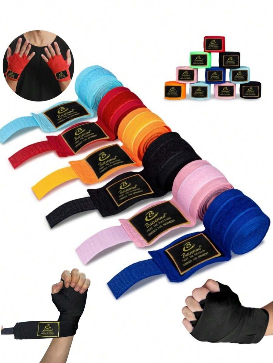 1 Pair Boxing Hand Wraps, 1.5m/2.5m/3 Meters/5m Boxing Bandages, Adult Unisex Elastic Hand Wraps For Fitness, Boxing, Muay Thai, Taekwondo