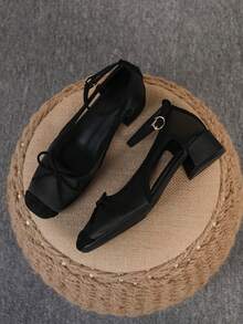 Black Hollow Tail Button (bow Tie)