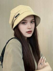 Women's 3-In-1 Bucket Hat, Fashionable Beret Visor Cap For Casual Wear, Suitable For Shopping, Outings And Travel In Autumn/Winter