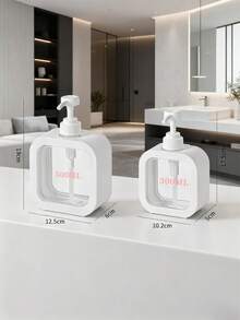 1 个大容量透明泵瓶，适用于洗手液、香水、乳液、洗洁精、沐浴露、浴室液体皂液器、家居浴室装饰