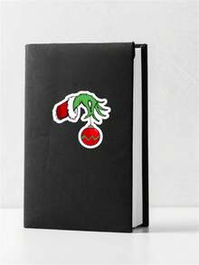 Adesivo de rabiscos de mão com 2 peças | Adesivo para presentes de Natal | Decore e personalize laptops, garrafas de água e muito mais