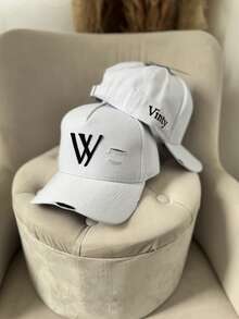 VINTY ORIGINAL Destroyed Cap With Ribbon Closure, Unisex Ripped Casual Hat - 白色 - 查看 2