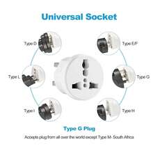 1 件通用英国插头适配器 - 白色，适用于智能手机和平板电脑的插头适配器 - 英規插(220-240V) - 查看 6