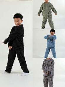 Men Thermal Underwear Sets - Dark Grey - View 2