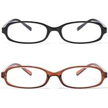 Women's Fashion Small Office - Siren Fake Glasses With Transparent Lenses - Black+Brown - View 13
