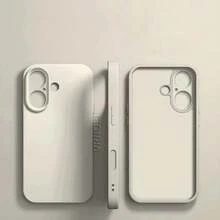 VRNOEI 新款镜头保护手机壳，兼容 16/15/11/14/13/12/17 Pro Max，兼容 17 Air/16/14/15 Plus，防震后盖 - 米色 - 查看 22