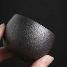 Ceașcă de ceai din gresie, ceașcă Master în stil antic japonez, set de ceai Kung Fu 80ml cană de cafea retro lucrată manual Matcha