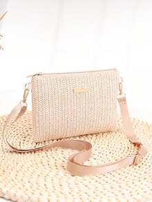 Mini Woven Shoulder Crossbody Bag