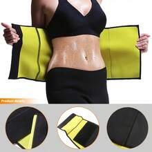 Magic Tape Body Shaping Waist Belt Waist Cincher Abdominal Sweat Sauna Belt Fitness Waist Support Abdominal Belt - XXXL - Xem 2