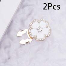 2 butoni minimalisti francezi cu zirconiu artificial și perle - accesoriu versatil pentru rochii, smokinguri și ținute casual