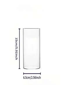 Clear Cylindrical Vase Set, 1/24 Pieces Bulk Glass Vases For Table Centerpieces, Modern Floating Candlesticks For Decoration, Hurricane Candlesticks For Wedding Table Decorations, Random Styles Home Decor Room Decor Flower Vase