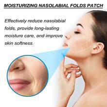 EELHOE Collagen Nasolabial Folds Patch Lighten Nasolabial Folds Lift Firm Facial Skin Fade Fine Lines Hydrogels Moisturizing Anti Wrinkle Mask 10PCS - 藍色 - 查看 7