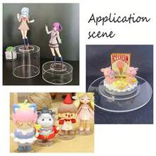 100pcs 1-Inch Clear Acrylic Round Bases - Smooth Edged, For Christmas Tree Toppers, Keychains, Holiday Crafts - DIY Handmade, Top Decoration Design, Transparent Acrylic Material, Handmade Gift Making, Miniature Display Stand, Modern Clear Circular Discs - Multicolor - View 3