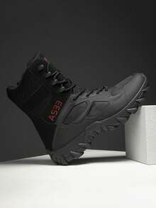 بوت تسلق عالية الجودة، بوت قتالية موضة، بوت تكتيكية، بوت رياضية للرجال للتنزه في الهواء الطلق، بوت تريكينج، بوت ذات نعل سميك عالي الجودة، بوت ثلج للخارج في الشتاء، بوت مقاومة للانزلاق وللتآكل للتنزه في الهواء الطلق، بوت طويلة للرجال للخريف/الشتاء، بوت رياضية للرجال للتنزه في الهواء الطلق، بوت ركوب للرجال، مناسبة للطقس في الخريف/الشتاء، للتنزه، التخييم في الهواء الطلق، ركوب الدراجات، الرياضات اليومية، الصيد، التصوير في الهواء الطلق، الاستكشاف، تريكينج خفيف الوزن (نمط غير متماثل، السماح بالتمويه مع اختلاف طفيف في اللون، بدون مشاكل في الجودة) - الأسود - مشاهدة 4