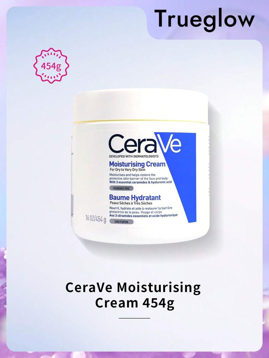 CeraVe 保湿霜 454 克，含神经酰胺，适合干性至极干性皮肤 - 454g - 查看 1