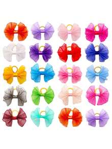 5/10/20/30pcs Cute Solid Color Bowknot Pet Supplies Fashion Pet Dog, Small Dog Accessories, Colorful Bowknot Pet Dog Hair Accessories, Random Style