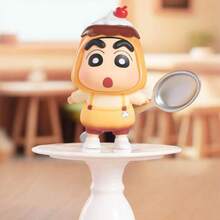 Miniso 1个随机蜡笔小新美味春季系列盲盒手办，生动还原动漫美食场景，适合家居和办公桌摆放，也可作为生日礼物 - 彩色 - 查看 8