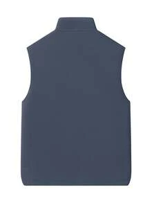 男士保暖内衬背心，秋冬季加厚保暖外套 - 灰色 - 查看 2