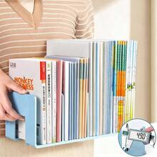 1/2/4 Bookshelves, Desktop Storage Shelves, 4-Compartment Storage Boxes, Bookshelves With Thick Dividers, Stationery Organizers, Kitchen Racks, Label Stickers, Suitable For Students, Offices, Desks, Kitchens, Bathrooms, Cosmetics