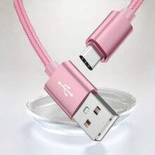 3条装USB Type-C快速充电数据线，兼容安卓智能手机，长度分别为3.3英尺/6.6英尺/9.9英尺，USB A转USB-C高速充电线，兼容Galaxy S24 S23 S22 S21 S20 Ultra S20+ Note 20 10 S10 S9 Plus A12 A11 A52、Pixel 6 5 4 4a 3a XL等型号，也兼容 16、16 Pro Max、15、15 Plus、15 Pro、15 Pro Max等型号。 - (藍色+粉紅色+紫色) - 查看 6