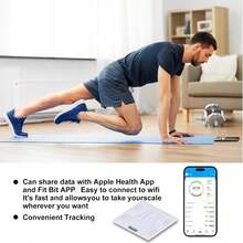 SHElN recomendación APP Bascula Corporal Digital Inteligente Electrónica Bluetooth Indicador De Grasa Corporal - blanco - Ver 7