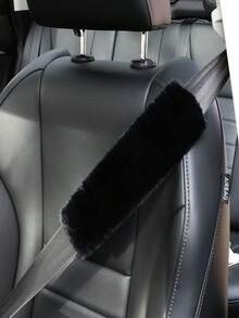 2 pièces Housses de ceinture de de voiture, Épaulettes de ceinture de en peluche douce, Housses de protection universelles pour ceinture de