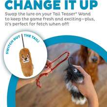 Outward Hound Tail Teaser Replacement Lure For Dog Teaser Wand, Fox - ColorA - View 2