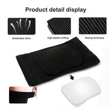 1对运动舞蹈护膝男女舞蹈拜拜跪姿瑜伽轮滑防撞加厚海绵护膝瑜珈跑步健身护膝 - 黑色 - 查看 4