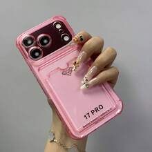 Clip-On Transparent Phone Case, Compatible With IPhone 17 Pro Max Case, 16, 15, 14, 13, 12, 17Air, PlusPro Max Series. It Can Hold 1-2 Cards, Has Anti-Slip And Shock-Absorbing Functions, And Is Durable. It Is A Autumn Phone Case Suitable As A Halloween Or Christmas Gift. - 黑色 - 查看 4
