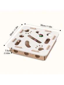 PETSIN Cat Self-Entertaining Toys, Pet Interactive Puzzle Tunnels, Scratch Pads, Scratching Posts, Climbing Towers, Squeaky Toys - Suitable For 10 Scenarios - Multicolor - View 6