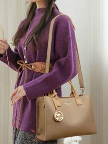 2025 New 3-Layer Large Capacity Women's Handbag High Quality Soft Leather Fashion Luxury Designer Girls' Crossbody Bag Wallet