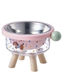 1pc High-Quality Dual Layer Dopamine Pet Elevated Bowl, Anti-Spill Food & Water Bowl For Cats And Dogs - Multicolor - View 16